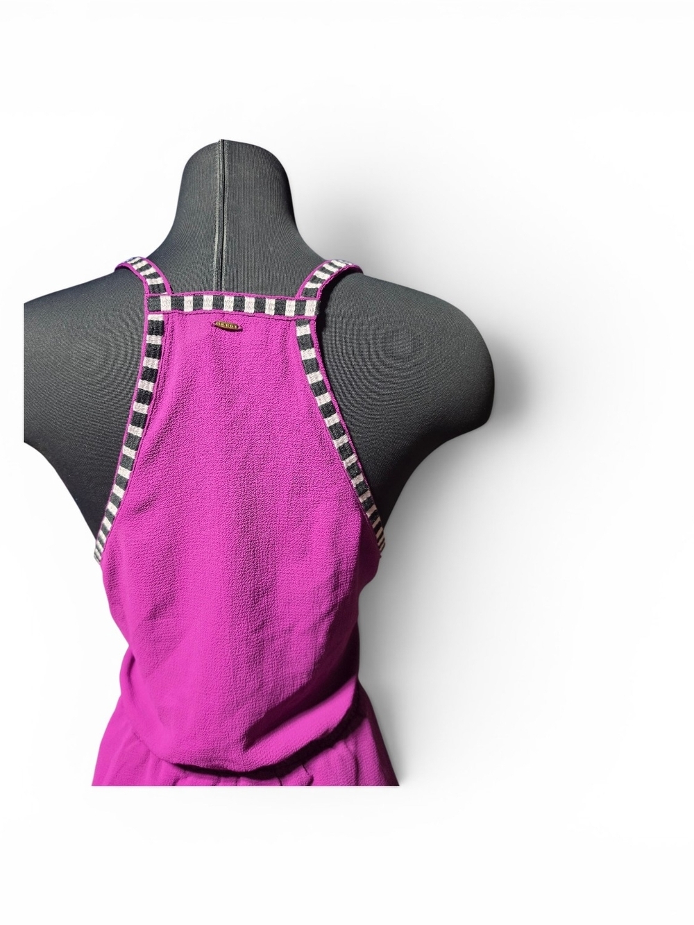 Bebe Purple Beaded V-Neck Peplum Camisole Size XL image 3